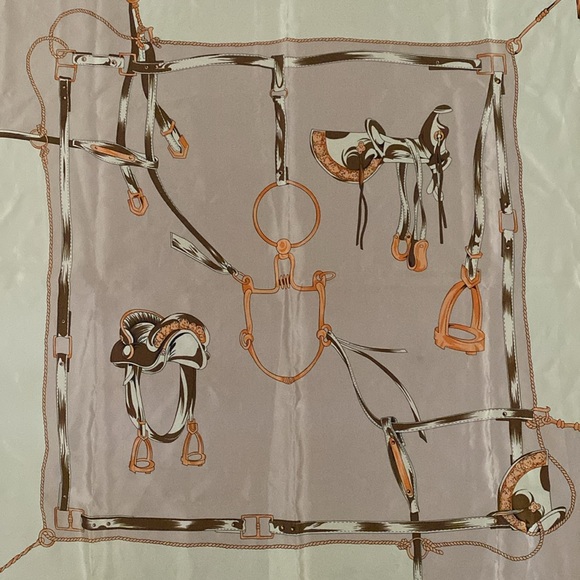 Vintage Mari France Silk Equestrian Scarf - Picture 5 of 10
